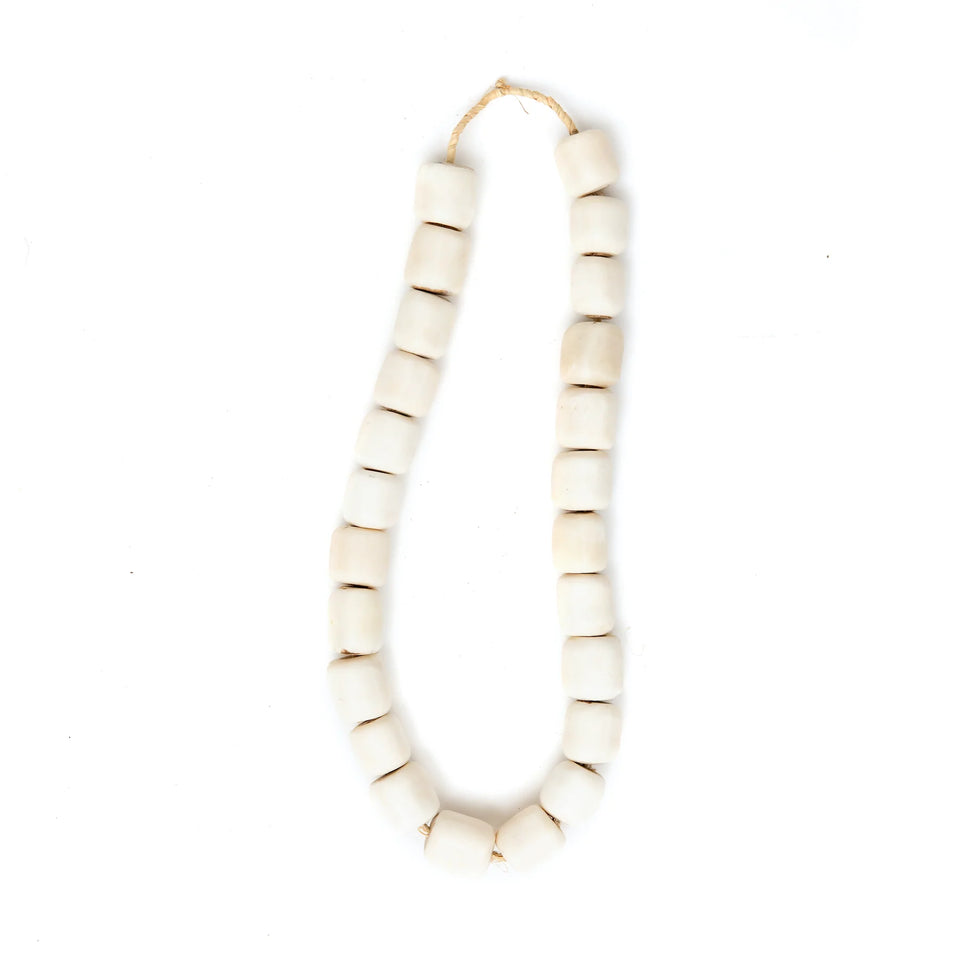 White Bone Beads